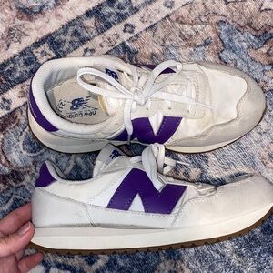 New Balance 237s in White and Purple